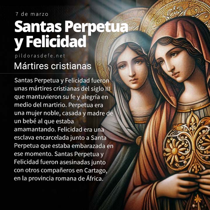Santas Perpetua y Felicidad, mártires cristianas