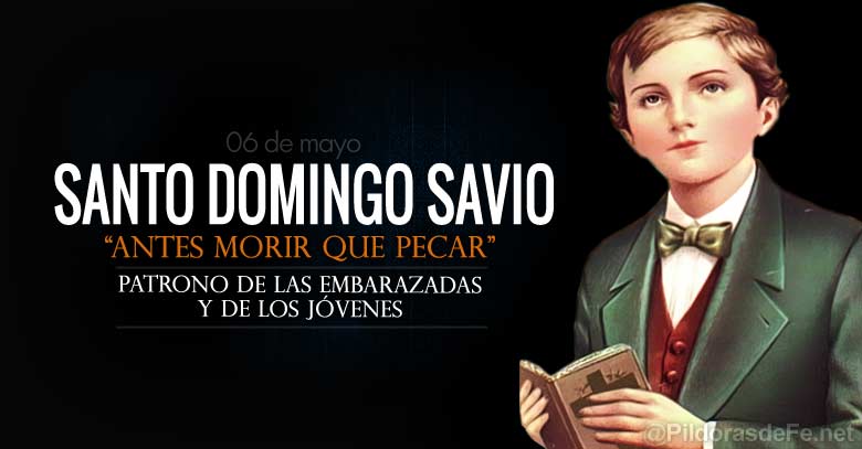 santo domingo savio patrono de las embarazadas y de los jovenes