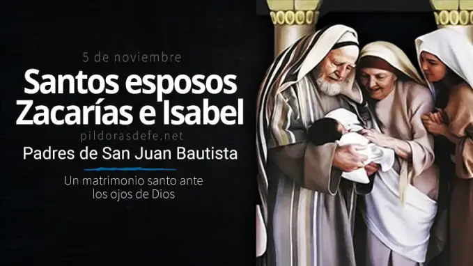 santos zacarias e isabel padres de san juan el bautista matrimonio santo