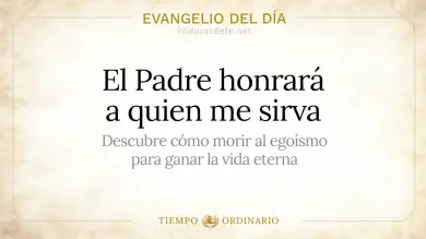 Evangelio de hoy Lunes 10 de Agosto de 2026: Juan 12,24-26