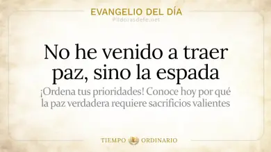 Evangelio de hoy Lunes 13 de Julio 2026: San Mateo 10,34-11,1
