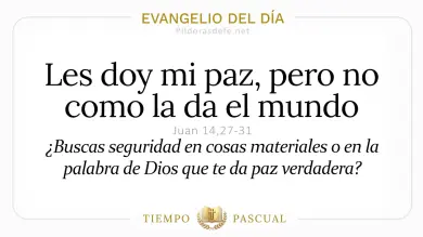 Evangelio del Día Martes 5 de Mayo 2026: Juan 14,27-31 🙏