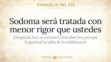 Evangelio de hoy Martes 14 de Julio 2026: Mateo 11,20-24