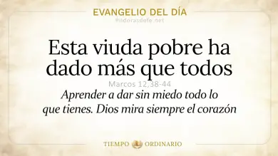 Evangelio de hoy Sábado 6 de junio de 2026: Marcos 12,38-44