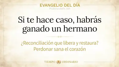 Evangelio de hoy Domingo 6 de Septiembre 2026: Mateo 18,15-20