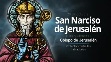 San Narciso, Obispo de Jerusalén: Protector contra las Habladurías