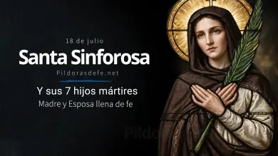 Santa Sinforosa y sus 7 hijos, Mártires: Madre y esposa llena de fe inquebrantable