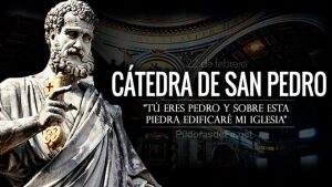 Fiesta de Cátedra de San Pedro Apóstol. Piedra de la Iglesia