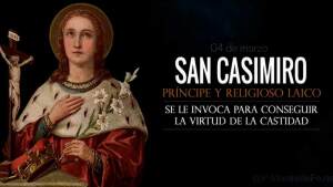 San Casimiro. Príncipe. Patrono de Polonia y Lituania. Biografía