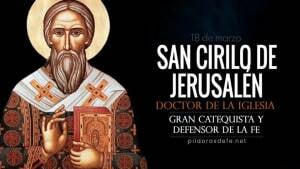 San Cirilo. Obispo de Jerusalén. Doctor de la Iglesia. Biografía
