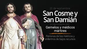 Santos Cosme y Damián. Hermanos gemelos médicos y mártires San Cosme y San Damián. Patronos de los médicos y farmaceutas