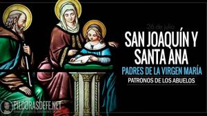 Santos Joaquín y Ana. Padres de la Virgen María. Abuelos de Jesús