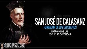 San José de Calasanz. Fundador. Patrono de las Escuelas Católicas