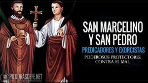 san marcelino san pedro santos martires sacerdote exorcista biografia