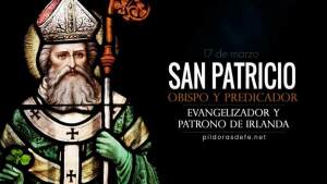 San Patricio de Irlanda. Obispo predicador y evangelizador. Biografía