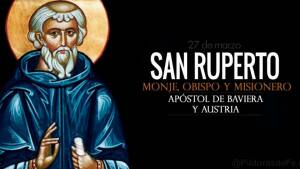 San Ruperto de Salzburgo. Abad y misionero. Biografía y vida