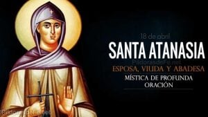 Santa Atanasia de Egina. Abadesa mística. Biografía y vida