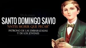 Santo Domingo Savio. Discípulo de Don Bosco. Biografía y vida