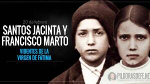 Santos Jacinta y Francisco Marto. Videntes de la Virgen de Fátima