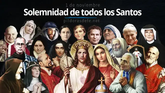 solemnidad de todos los santos feliz dia de los santos de Dios