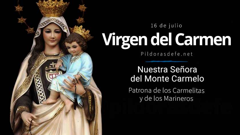 virgen del carmen nuestra senora del carmen del escapulario patrona de los carmelitas marineros