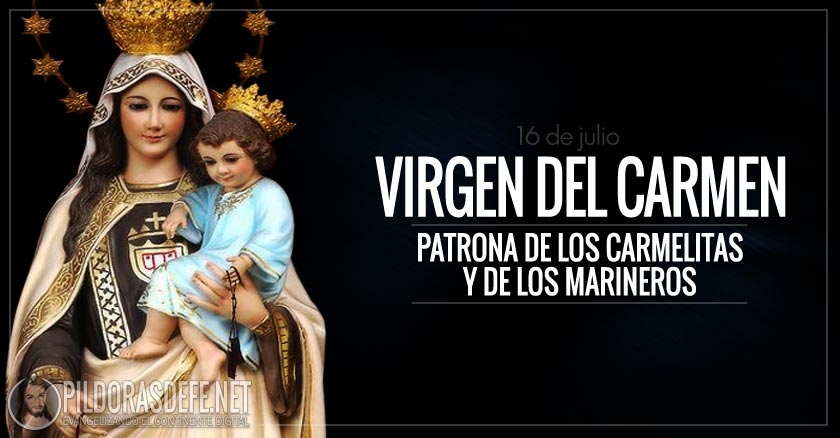 virgen del carmen patrona de los carmelitas y de los marineros