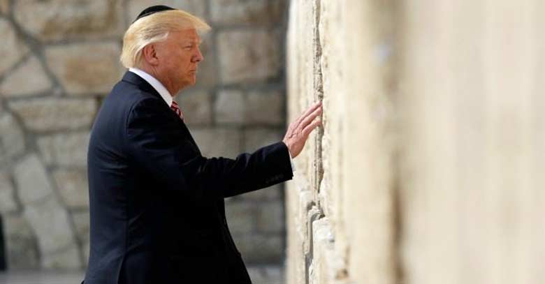 donald trump presidente estados unidos tierra santa muro de lamentos