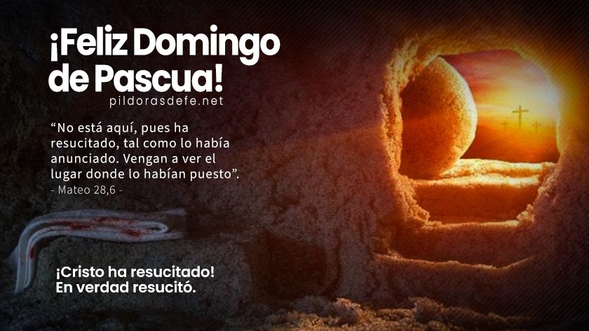 feliz domingo de pascua cristo ha resucitado en verdad resucito