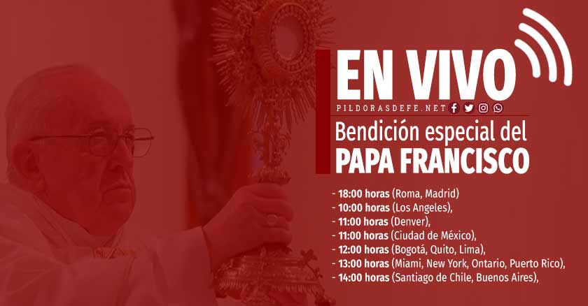 papa francisco bendicion urbi et orbi indulgencia plenaria horas  marzo