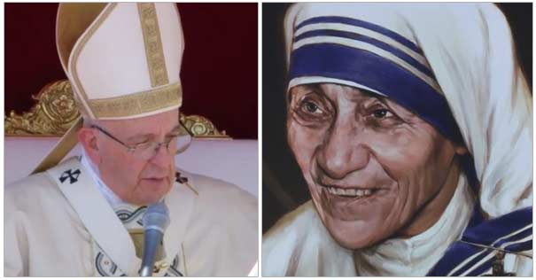 papa francisco canoniza santa teresa de calcuta
