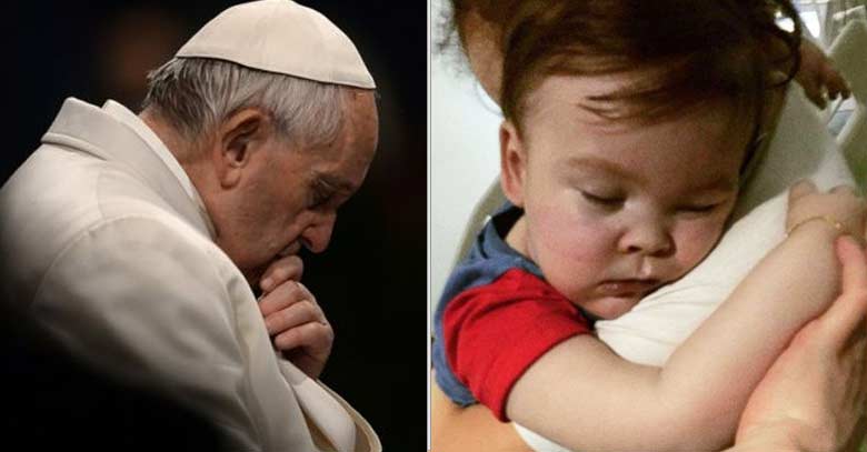 papa francisco conmovido por muerte de alfie evans