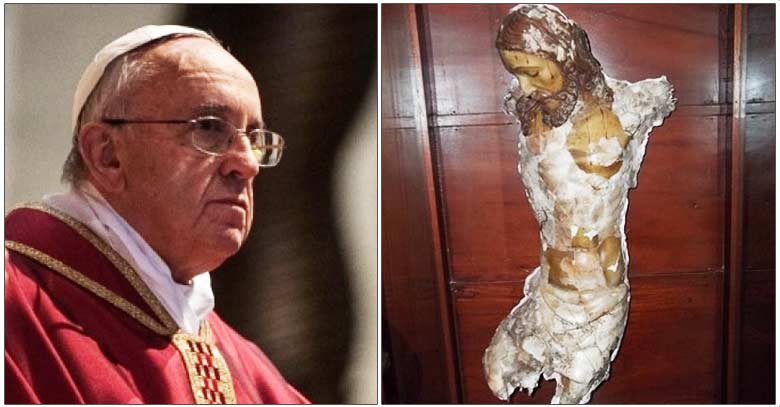 papa francisco cristo mutilado de bojaya colombia masacre farc