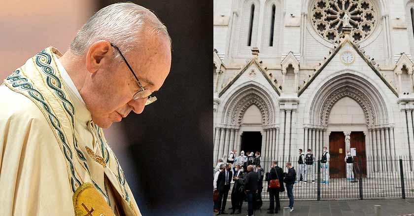 papa francisco reza victimas atentado terrorista niza francia