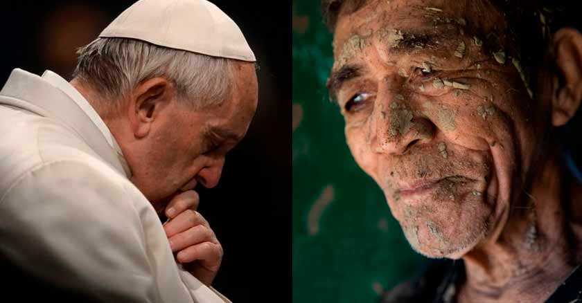 pope francis assures Filipinos battered by storms floods prayers