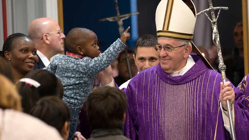 pope francis curia prepare lenten retreat