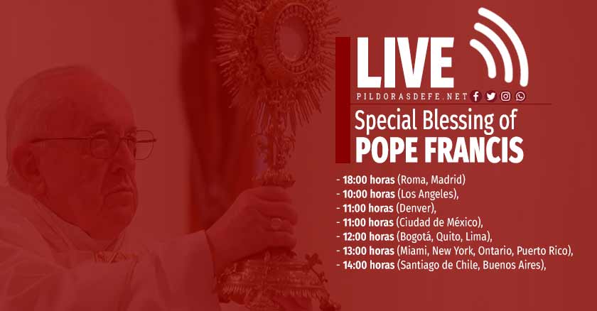 pope francis special blessing indulgence live march hours