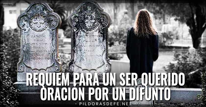 requiem para un ser querido mujer visitando fieles difuntos cementerio