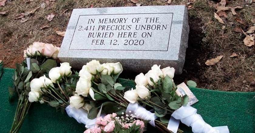 restos de bebes abortados al fin pueden descansar en cementerio de indiana
