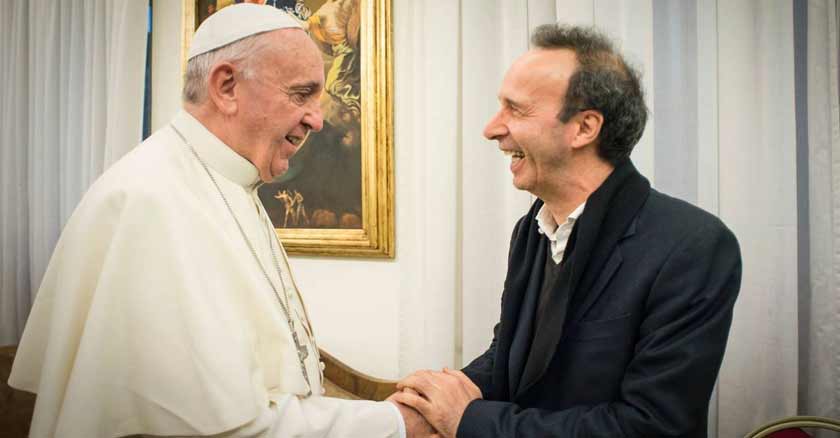 roberto benigni papa francisco saludo de nino queria ser nino se rieron de el