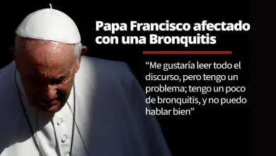Papa Francisco afectado por una bronquitis no puede leer discurso preparado