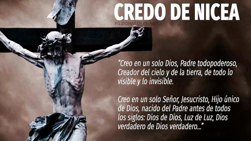 Credo de Nicea (Constantinopla) español y latín y Credo Apostólico