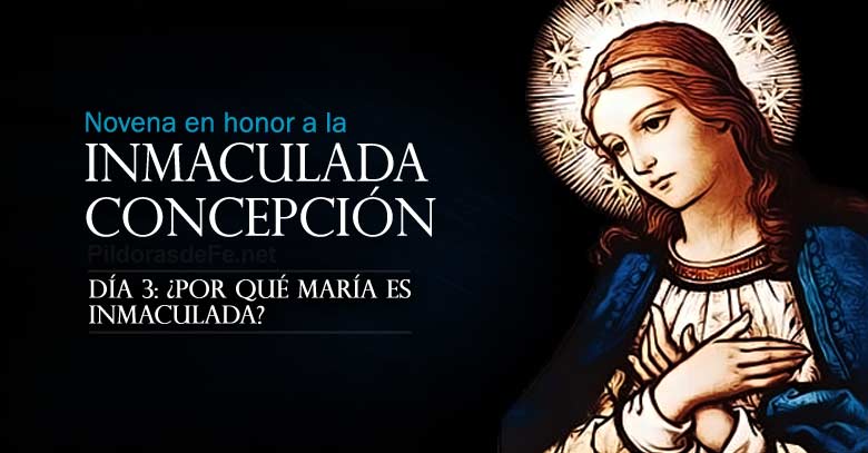 novena a la inmaculada concepcion de maria dia por que es inmaculada