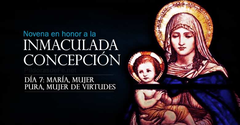 novena a la inmaculada concepcion de maria dia  mujer pura y de virtudes