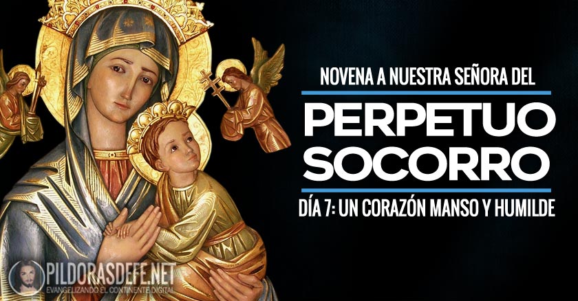 novena a nuestra senora del perpetuo socorro dia  un corazon manso y humilde