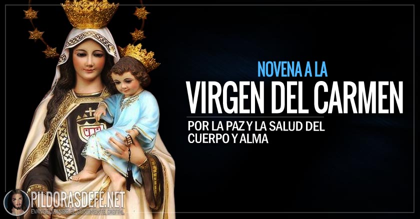 novena a nuestra senora virgen del carmen dia
