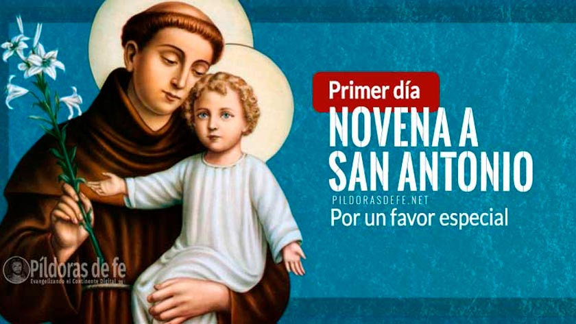 novena a san antonio de padua primer dia favor especial