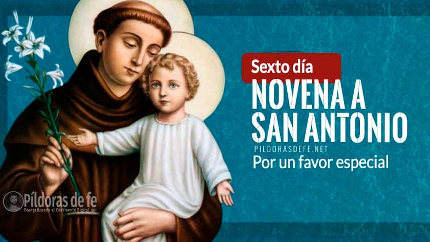 novena a san antonio de padua sexto dia favor especial