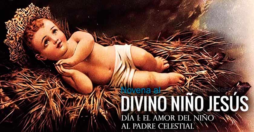 novena al divino nino jesus dia  el amor al padre celestial