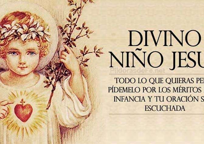 Reza la novena de la Confianza y la Coronilla al Divino Niño Jesús