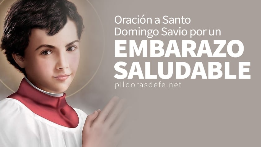 oracion santo domingo savio por un embarazo saludable